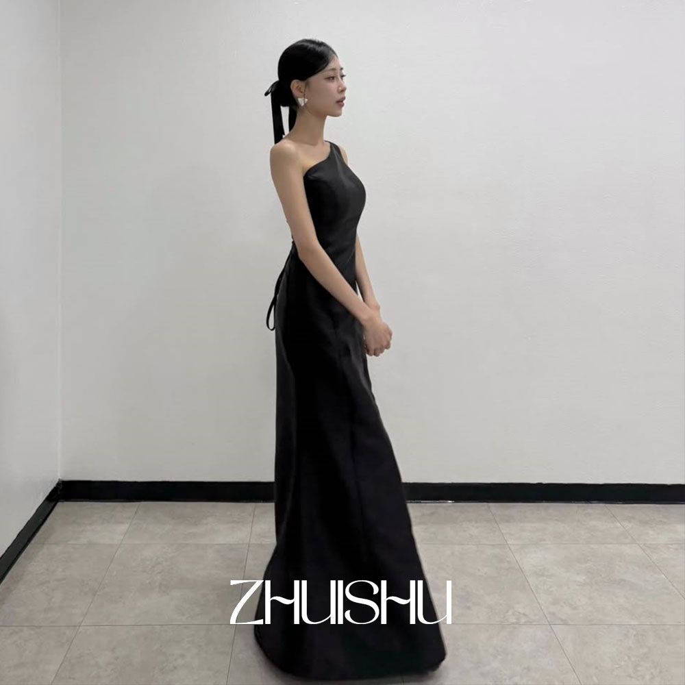 ZHUISHU فساتين سهرة سوداء بكتف - مراجعة Modern Korean Lifestyle وسعره